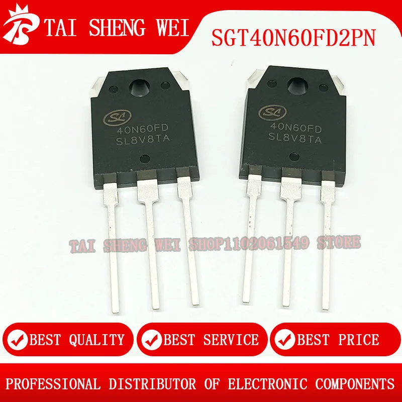 

5pcs SGT40N60FD2PN 40N60FD2 40N60FD TO-3P 40A 600V New Original