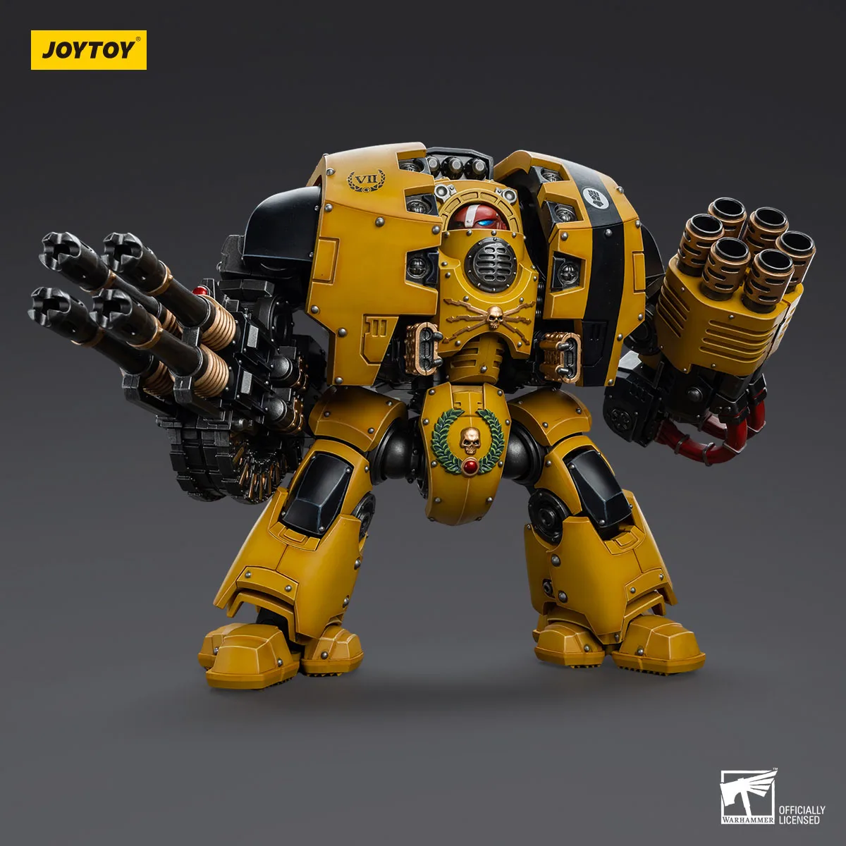 В наличии JOYTOY 1/18 lmperial Fists Leviathan Dreadnought с Cyclonic Melta Lance и Storm Cannon Mecha Аниме Модель