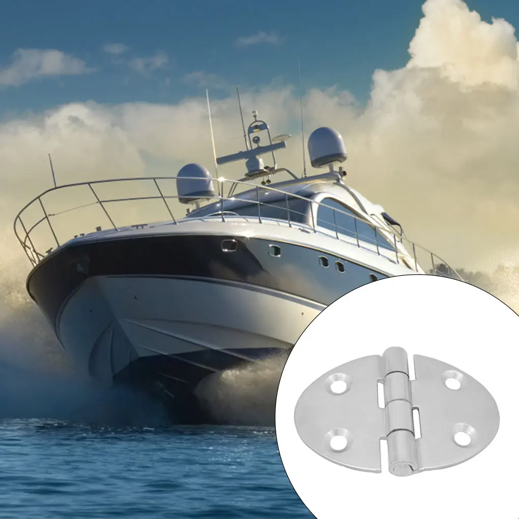 

Hinge Folding Marine Butt Hinges Polished Heavy Duty 4 Holes Door Connector Cabinet RV Deck Hardware Components Parts