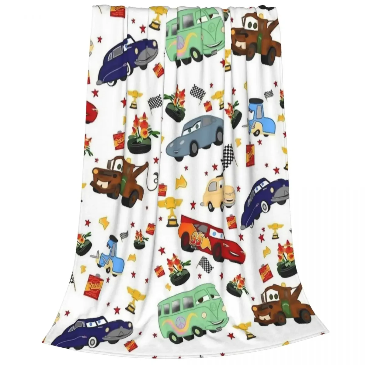 Odelya Life Is A Highway Lightning McQueen флисовое одеяло с мультяшным принтом для взрослых