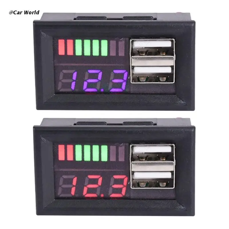 

Устройство зарядное автомобильное с 2 USB-портами, 6 хдб, 12-24 В, 12-24 В