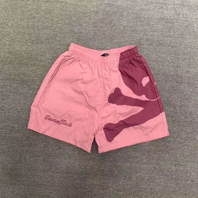 

NEW High Street Travis Scott Cactus Jack Skull Mastermind Shorts Men Women 1:1 High Quality Drawstring Shorts