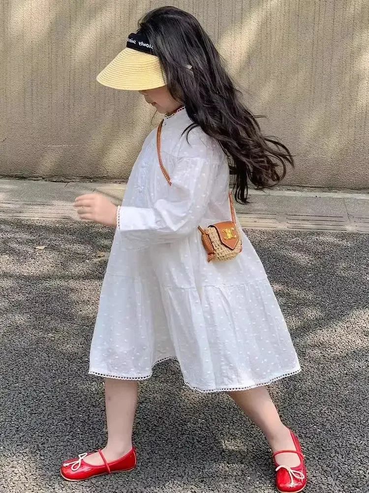 Платье на весну и осень новое корейское модное простое кукольное платье с