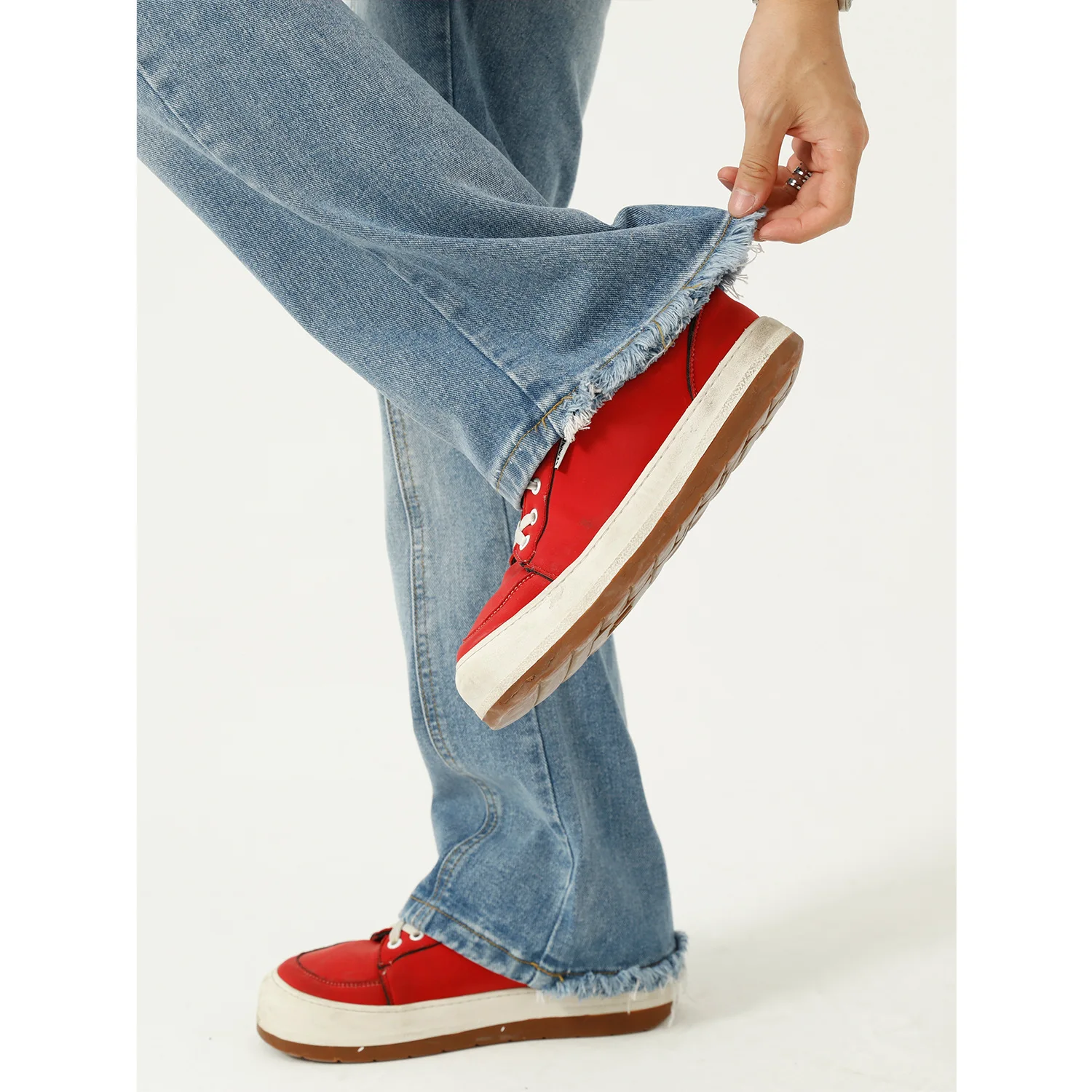 Men's Jeans High Street Vibeins European and American Printing Letters Street Men's Loose Jeans Y2k Pants Men Pants Ins Hot Sale