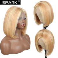 highlight wig human hair wigs short bob wig for black women t part brazilian pre plucked with baby hair straight lace front wig
