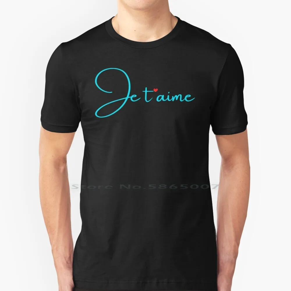 

Футболка Je T'aime-I Love You (Aqua) из 100% хлопка