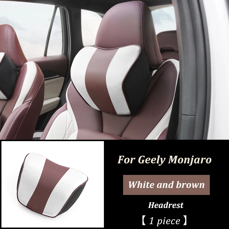 

джили монжаро Автомобильная подушка LINNUNU для подголовника, подходит для Geely KX11 Manjaro, опора из пены с эффектом памяти, держатель для шеи, подушка для головы сиденья, Monjaro XingyueL
