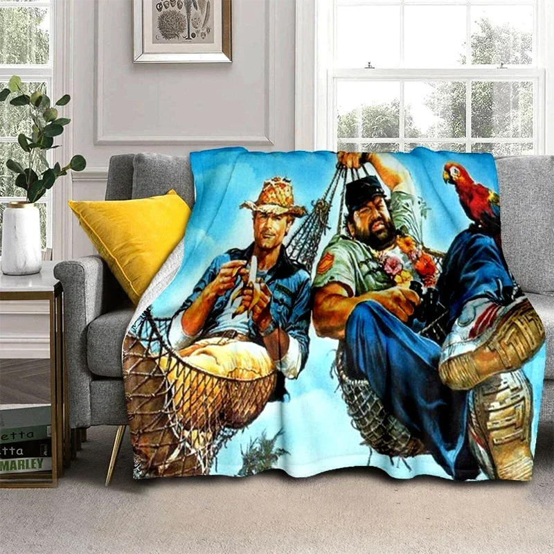 Одеяло Bud Spencer Terence Hill одеяло для дивана пешего туризма пикника супер мягкое