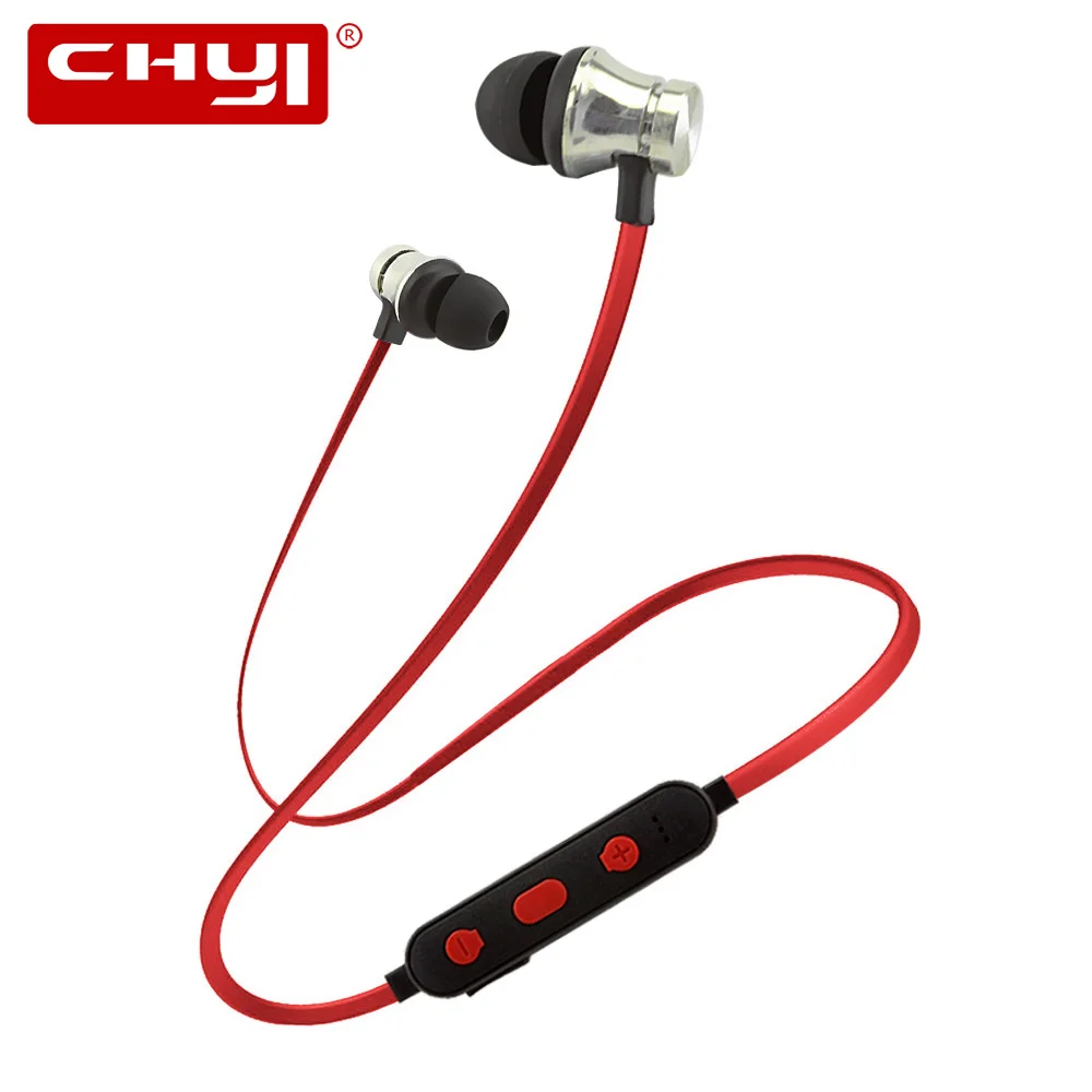 

CHUYI Wireless Bluetooth Sport Earphone With Microphone Magnetic Neckband Headphone Stereo Music Earbud For IPhone Android Phone