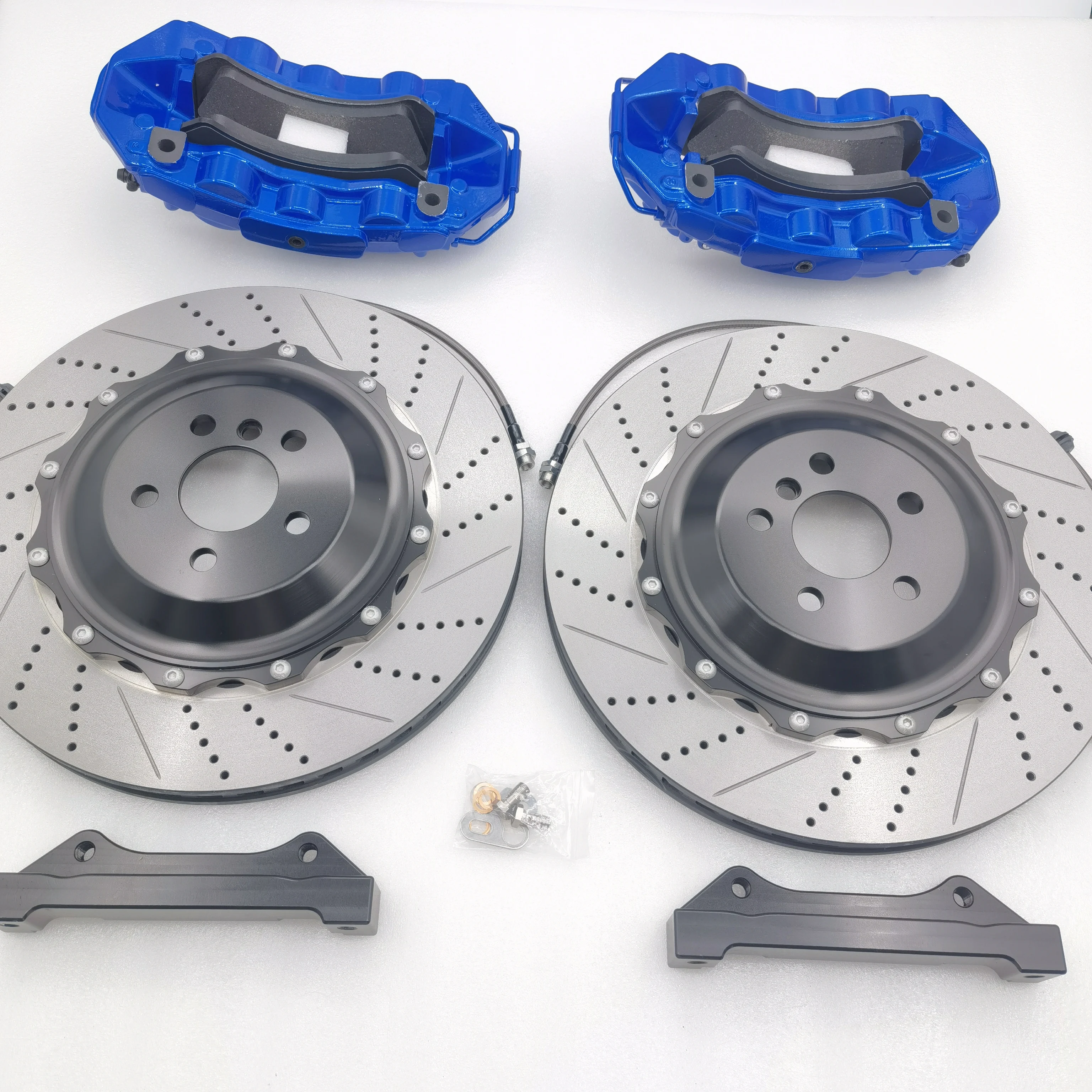 

Jekit Auto Brake Caliper 6 pots caliper Brake 405*34mm Drilled Slotted For Porsche Cayenne 92a in 2013