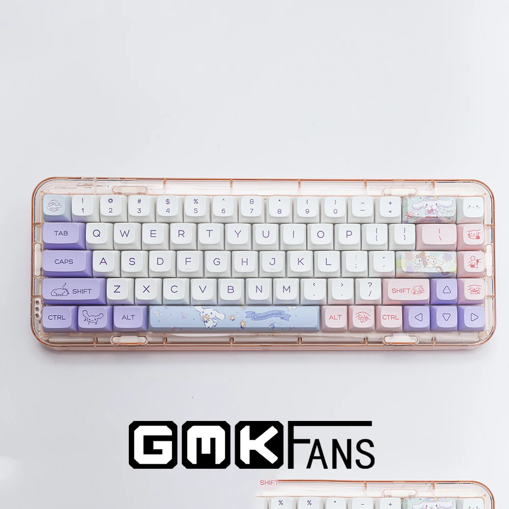 

GMKfans 140 Keys Caps PBT XDA Profile Cute Dog Keycaps for Mechanical Keyboards Gaming MX Switches DYE-SUB DIY Custom Keycap