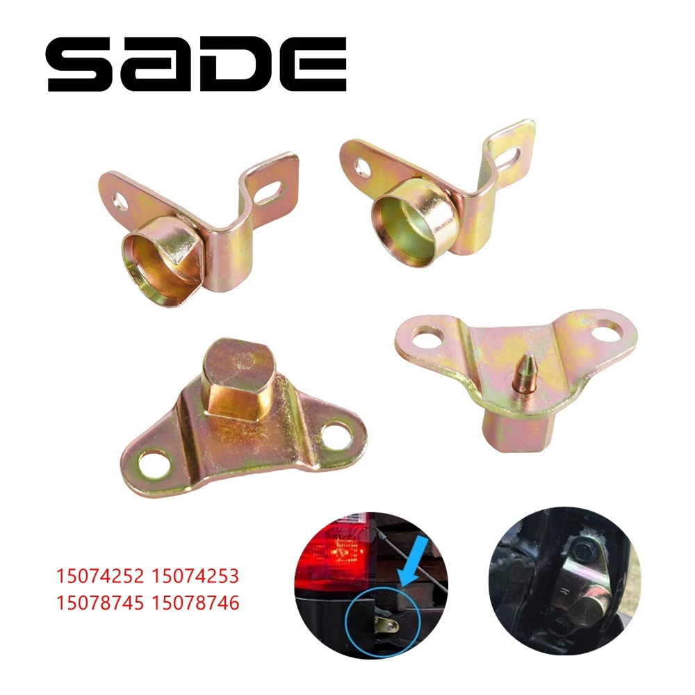 

4Pcs Tailgate Hinge Left & Right Tail Door Hinge Kit For 99-06 Chevy Silverado GMC Sierra 15074252 15074253 15078745 15078746