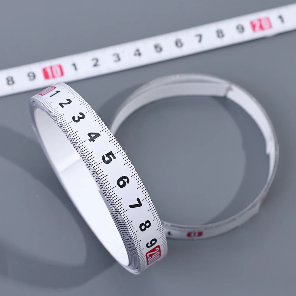 Woodworking T Track Taśma miernicza 16mm Szerokość Metryczna samoprzylepna linijka skalowa do frezarki ukośnej Piła stołowa Narzędzia