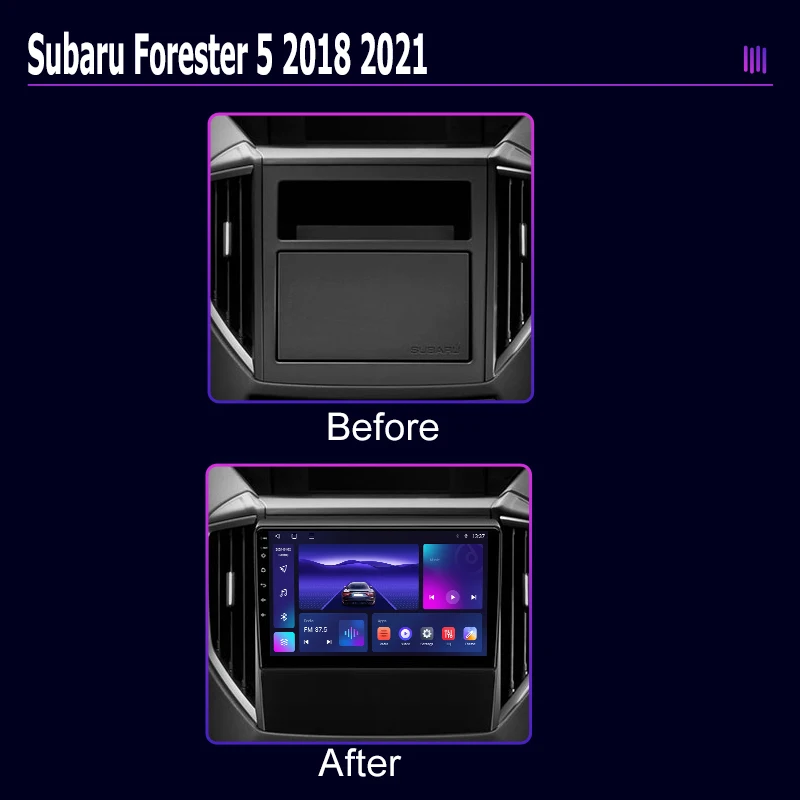 Автомобильное радио Roadivox Android для Subaru Forester 5 2018 2021 GPS-навигация видео