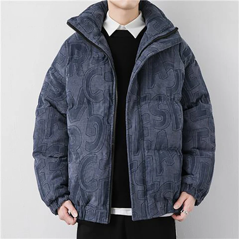 Corduroy Padded JacketMen's Winter Jacket Winter Cotton Padded Jacket Thickened Cotton Clothing Loose Tide Brand Casual Clothing