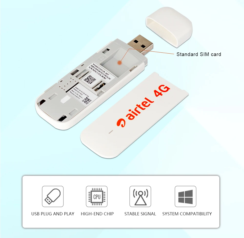 

30PCS 4G USB Modem E3372 E3372h-607 150Mbps 4G LTE USB Modem Dongle Stick