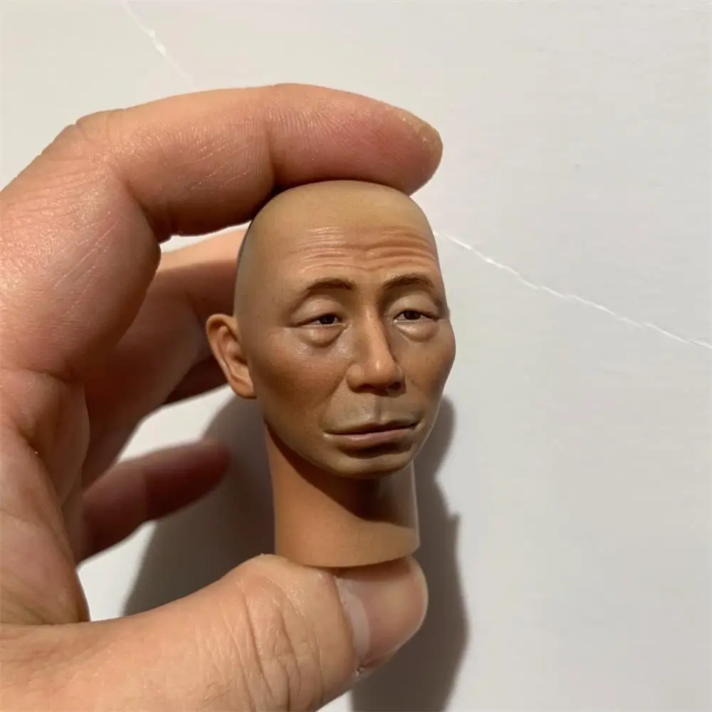 

1/6 New Arrival Asia Orient Funny Comic Player Bald Version Male Head Sculpture Carving Fit 12" Action Figure Collectable DIY