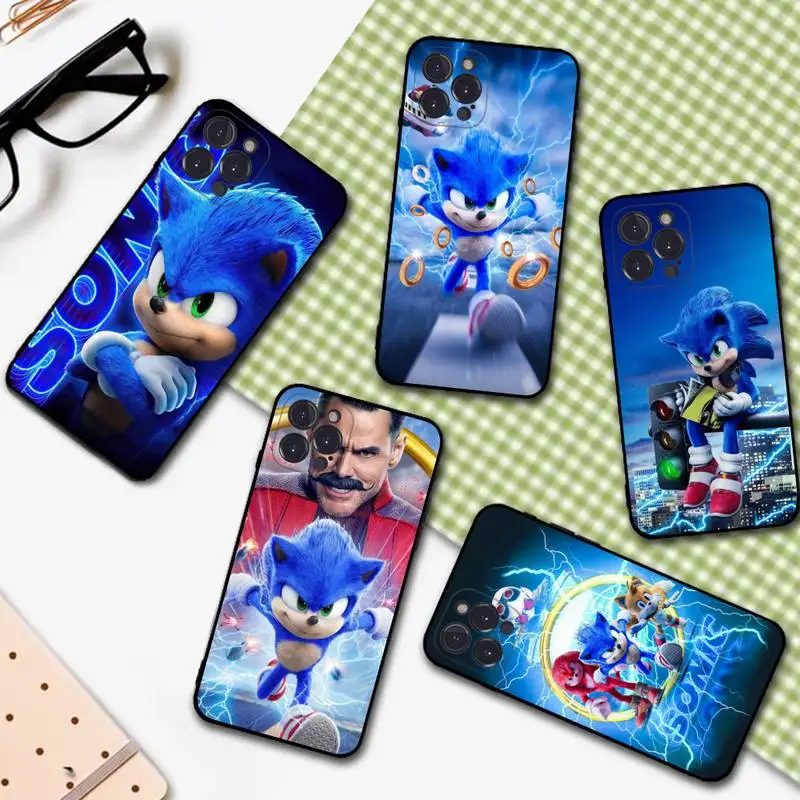 

Anime S-Super S-sonic Phone Case For iPhone 14 13 12 Mini 11 Pro XS Max X XR SE 6 7 8 Plus Soft Silicone Cover
