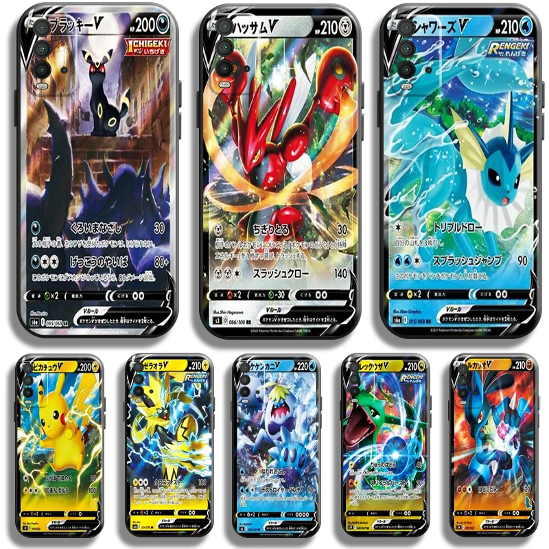 

Pokemon Cards Pikachu Phone Case For Xiaomi Redmi Note 8 8T Pro Case For Redmi 8 8A Black Coque TPU Liquid Silicon
