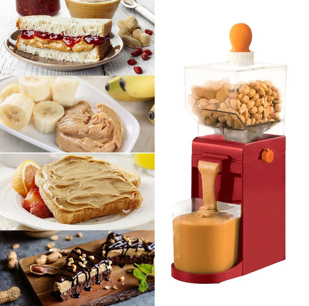 

Peanut Butter Processing Machine Grain Grinding Machine EU/US Cereal Mill Peanut Butter Cashews Electric Nuts Grinder Household