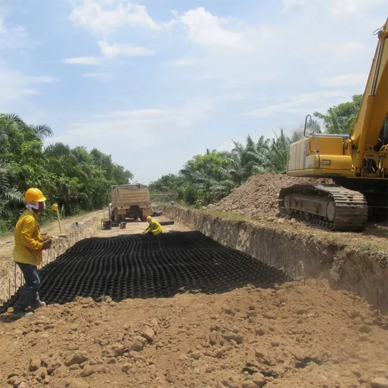 Фото Георешетка из ПНД (HDPE) высотой 100 мм для тяжелых нагрузок на проезжей части, высокопрочная, антикоррозийная, долговечная — цена за небольшие образцы №5