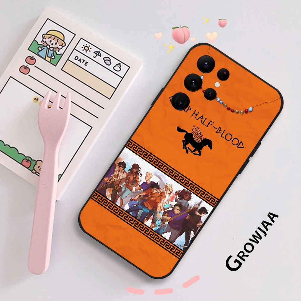Novel P-Percy J-Jackson Phone Case for Samsung Galaxy S24 Ultra S22 S23 S21 S20 5G Protective Silicone TPU Funda