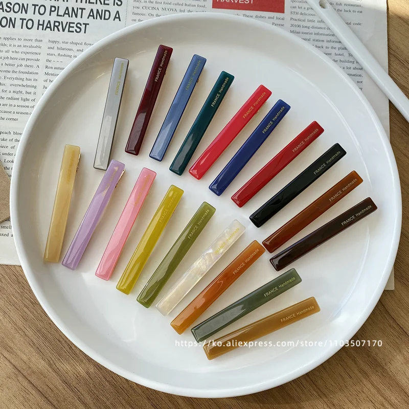 Французская фотография ~ Южная Корея Франция черный край зажим для слов