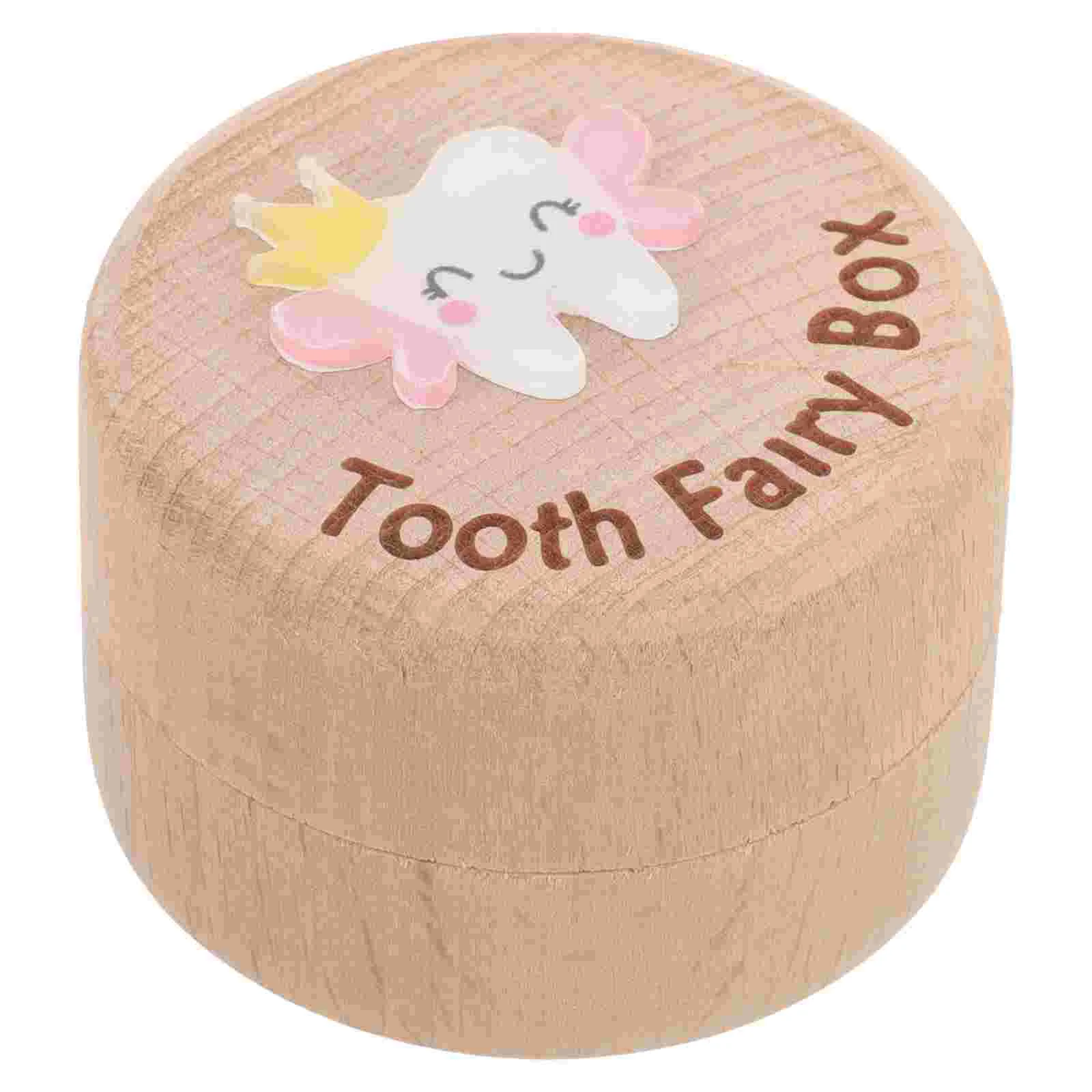 

Organizer Teeth Holder Kids Storage Container Baby Keepsake Tooth Holder Wooden Keepsake Toddlers
