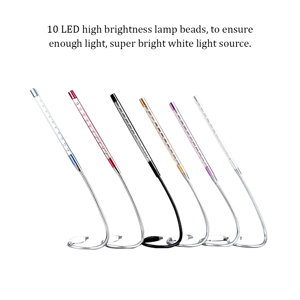 

Book Reading Light LED Flexible USB Interface Computer Laptop Keyboard Lamp