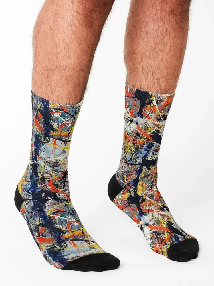 Носки Jackson Pollock номер 5 хлопковые чулки Компрессионные Мужские носки женские