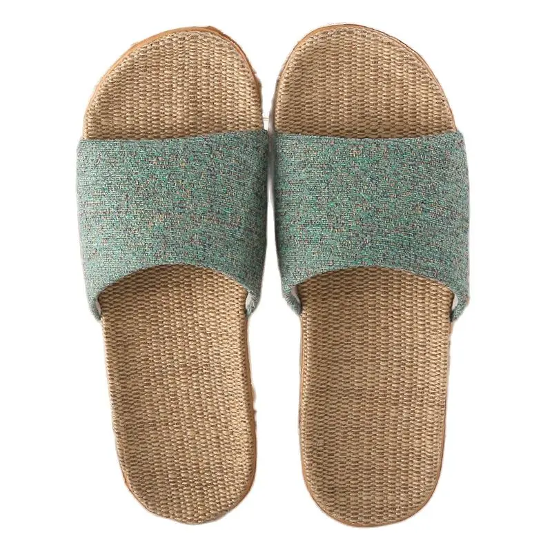 

Женские льняные шлепанцы, повседневные домашние и уличные Семейные тапочки, с открытым носком, плоская подошва, лето 2023
