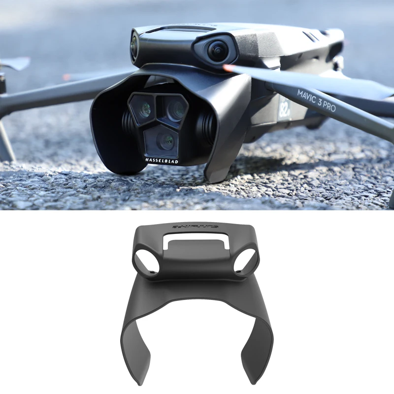 Крышка объектива для DJI Mavic 3 Pro Drone Gimbal Protector, защитная крышка объектива камеры Lenshood Maivc 3 Pro Sunhood Accessories Крышка объектива для DJI Mavic 3 Pro Drone Gimbal Protector, защитная крышка объектива камеры Lenshood Maivc 3 Pro Sunhood Accessories