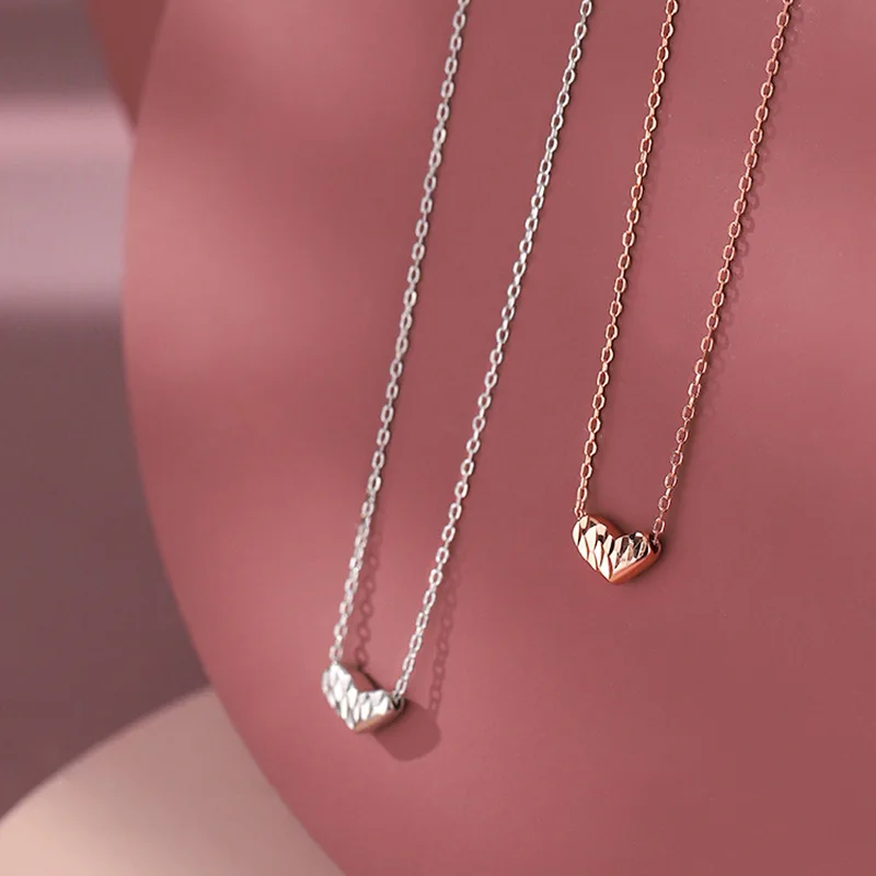 

Simple Design Heart Necklaces For Women Chokers Trend Fashion Festival Party Gift Pure Manual Jewelry