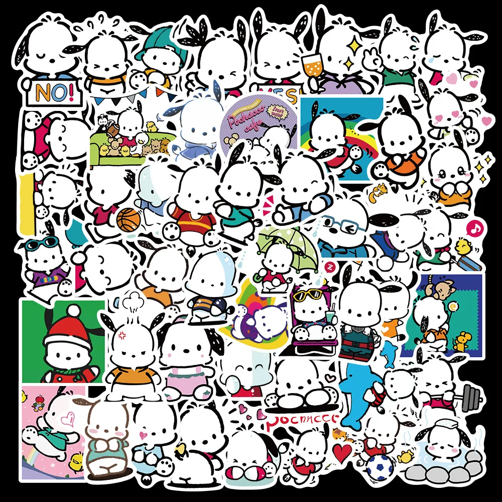 

10/30/50pcs Cute Sanrio Pochacco Graffiti Sticker Cartoon Decals Kids Toy Diary Suitcase Scrapbook Phone Laptop Sticker Kawaii