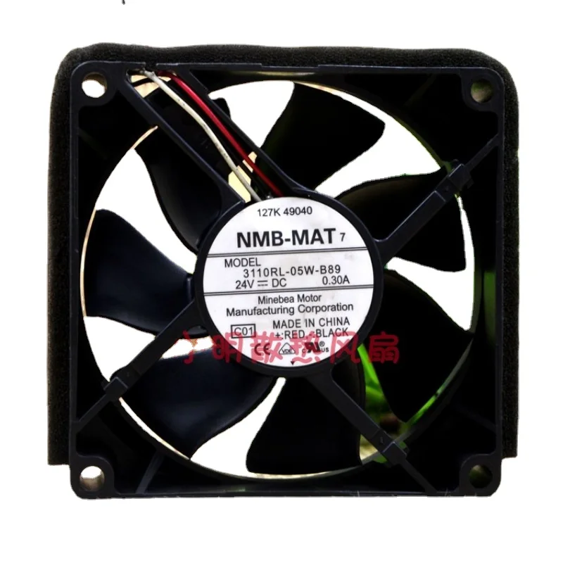 

New CPU Radiator For NMB 3110RL-05W-B89 DC 24V 0.3A 3-wire Inverter Cooling Fan 8025 8cm