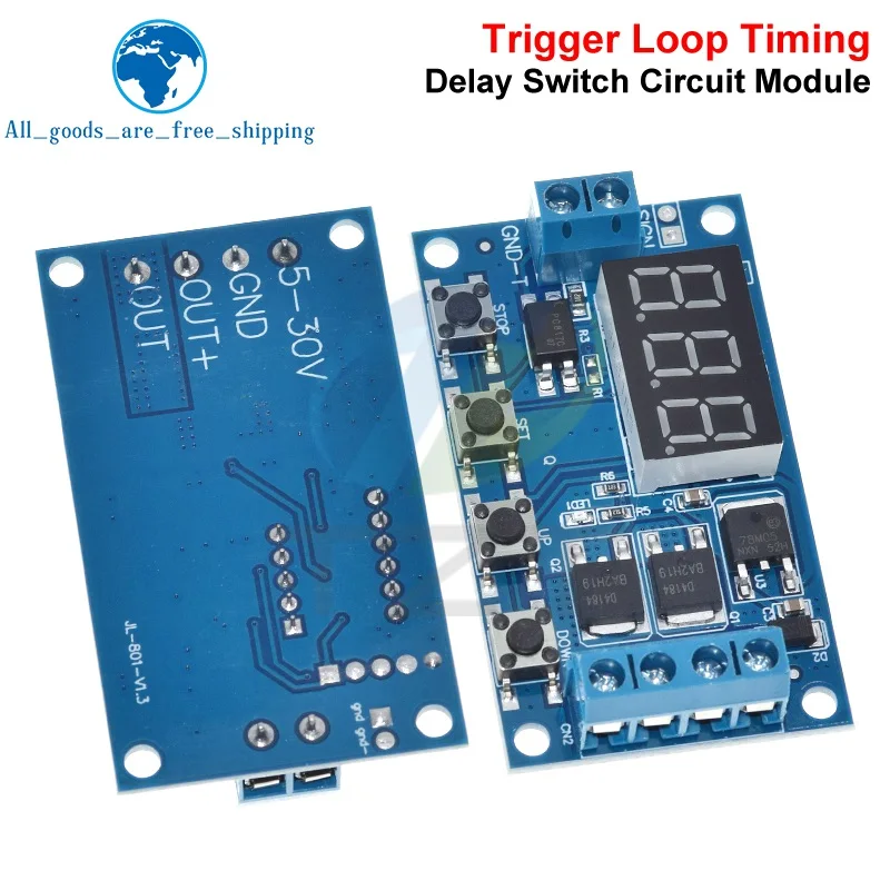 

TZT Цифровой таймер задержки времени 12-24В
