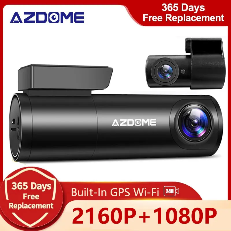 Автомобильный видеорегистратор с двумя камерами разрешение 1440P HD Wi-Fi GPS |
