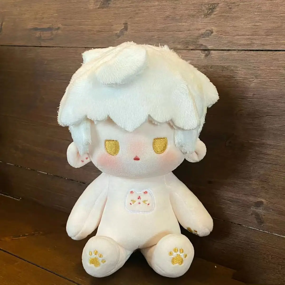 

Anime Game Light and Night Sariel 20CM Cotton Dolls Dou Dou Cute Plush Stuffed Body Toy Cosplay Change suit Dress Up Doll Gift