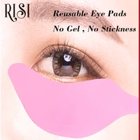 risi different style reusable eye patches white pink black color factory under eye patches own brand silicone eye patch reusable