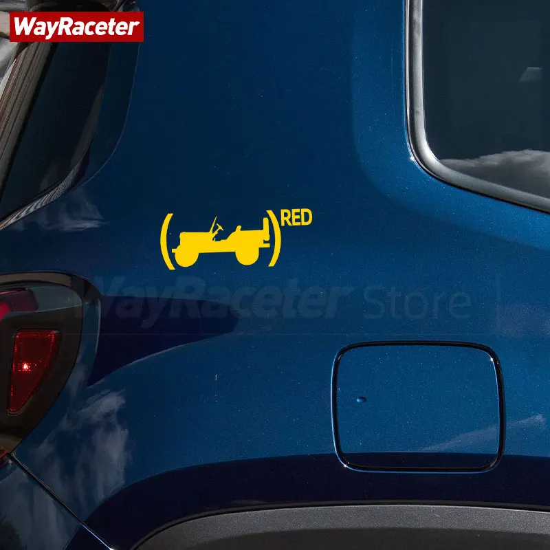 Светоотражающая наклейка на окно автомобиля багажник крыло красное издание для