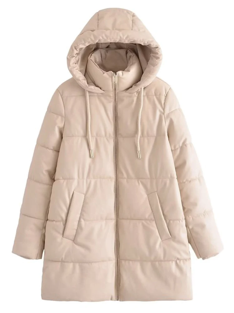 Thicken Down cotton Parkas Jackets Coats 2022 Winter Women Warm Hooded Loose Female Street Fashion Parka Outerwear