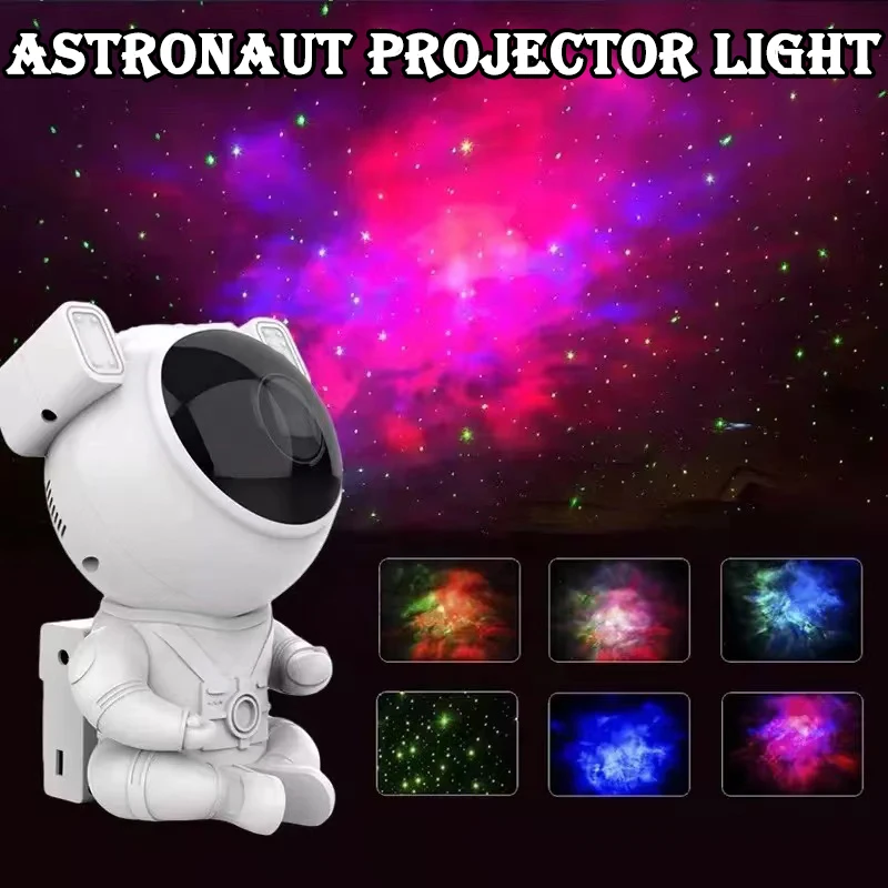 New Astronaut Projector for Kids Bedroom, Night Light Projector Starry Galaxy Star Night Lights Projection Toys for Girls Boys