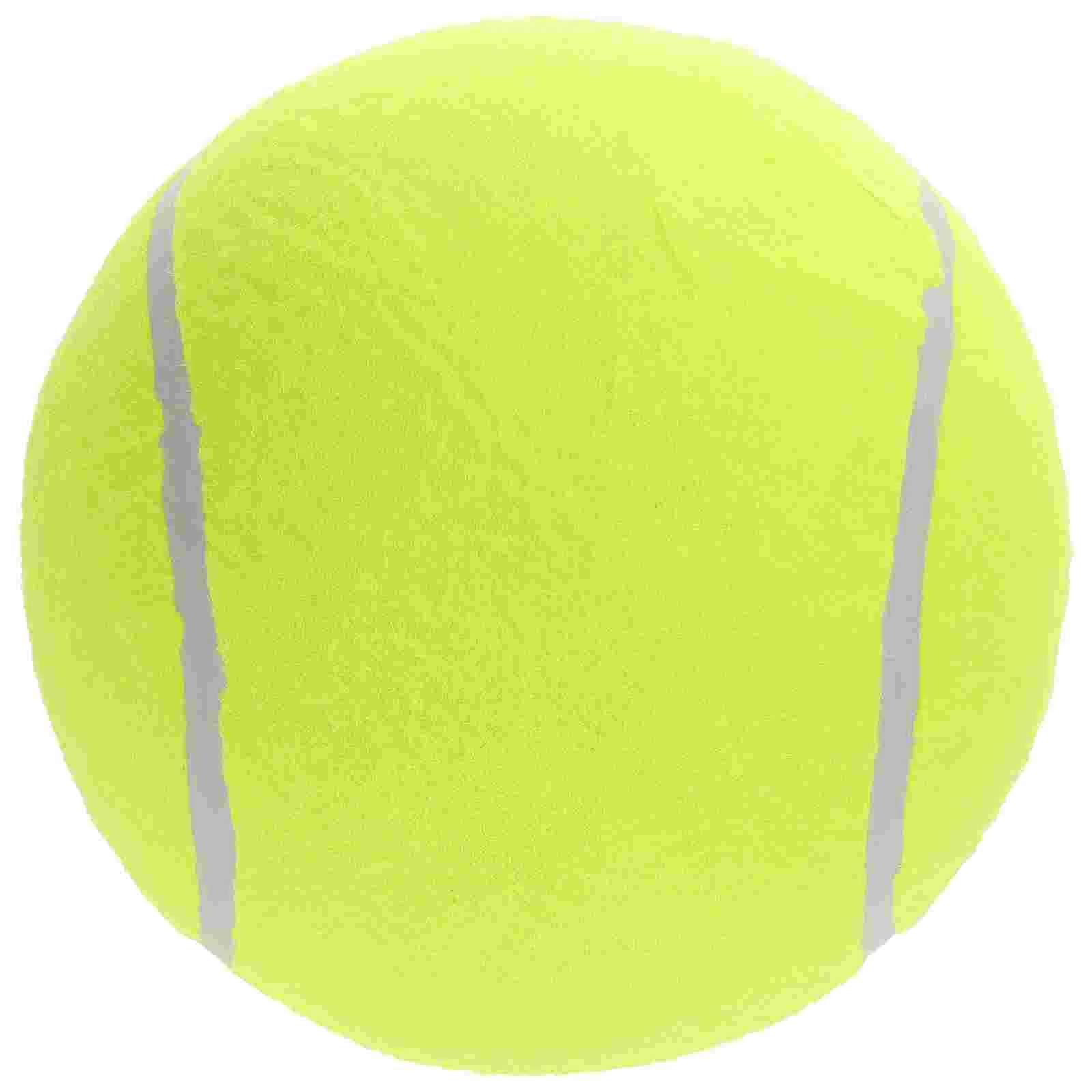 

1 шт. 20 см надувной фланелевый мяч, большой мяч для тенниса с надписью, резиновый мяч для детей, мячи для спорта на открытом воздухе (желтый)