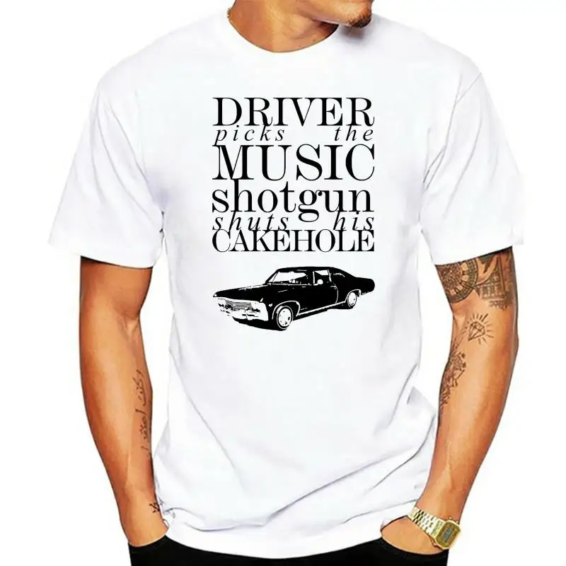 

Dean Sam Castiel Supernatural Fantasy Drama Impala Car Men T Shirt Top Tee 100% Cotton Short Sleeve O-Neck Tops Tee Shirts(1)