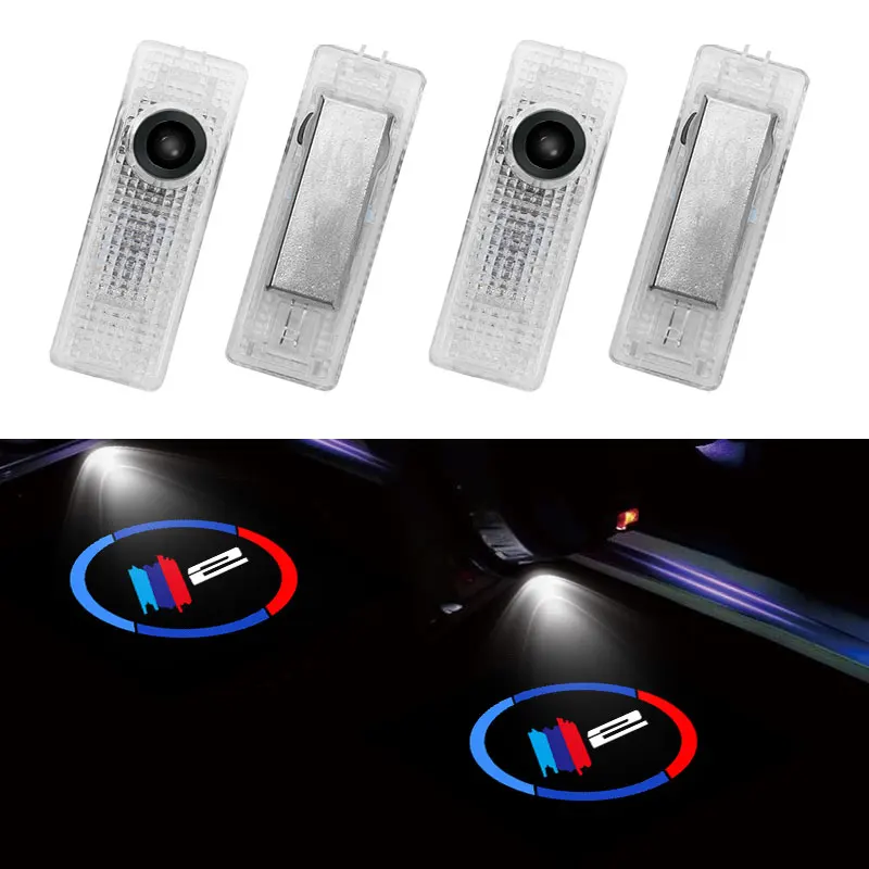 

2 Pcs/Set Car Door HD LED Laser Projector Lamp For BMW 2 Series F22 F44 Welcome Light Ghost Shadow Warning Lights Accessories