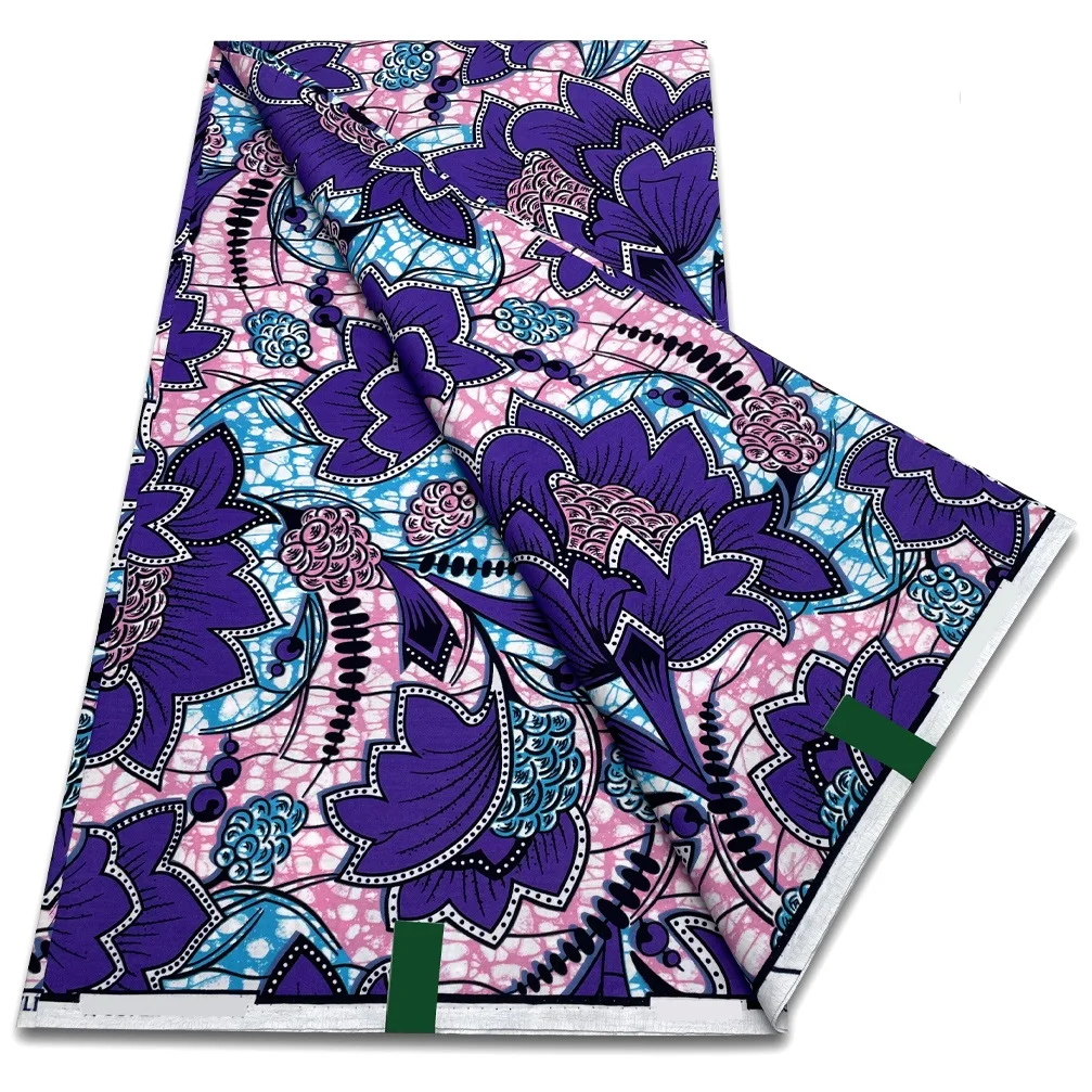 Новая ткань с Африканским воском 2024 модная Анкары хлопковая мягкая Дизайнерская