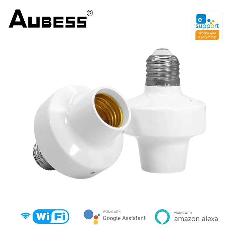 

eWeLink WiFi Smart Light Bulb Adapter E27 AC 90-250V Lamp Holder Base Smart Home Voice Control for Alexa Google Home Assistant