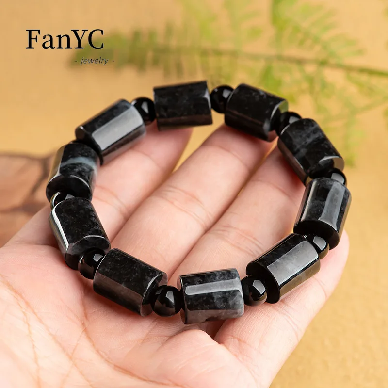 Мьянма A-goods Jadeite благоприятная веревка ручной работы изысканный модный ледяной