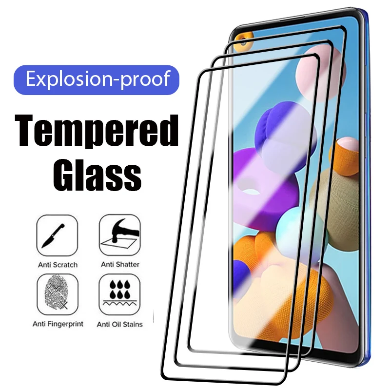 

Стекло с полным покрытием для Samsung Galaxy A52S, A32, A22, 5G S22, защита экрана на Samsung A52, A51, A12, A72, A71, A50, A70, стекло, 1-5 шт.