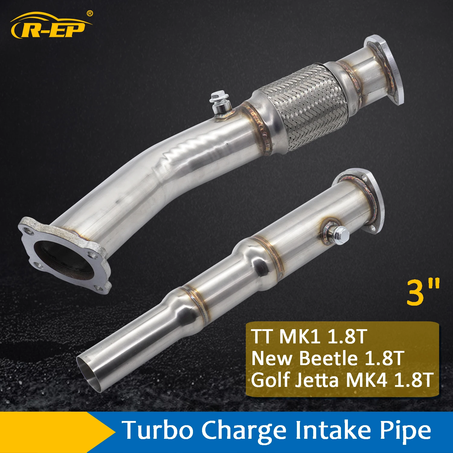 Car Downpipe for Volkswagen VW Golf Jetta MK4 GTI 1.8T Stainless Steel Exhaust Front Down Pipe NEW BEETLE BORA
